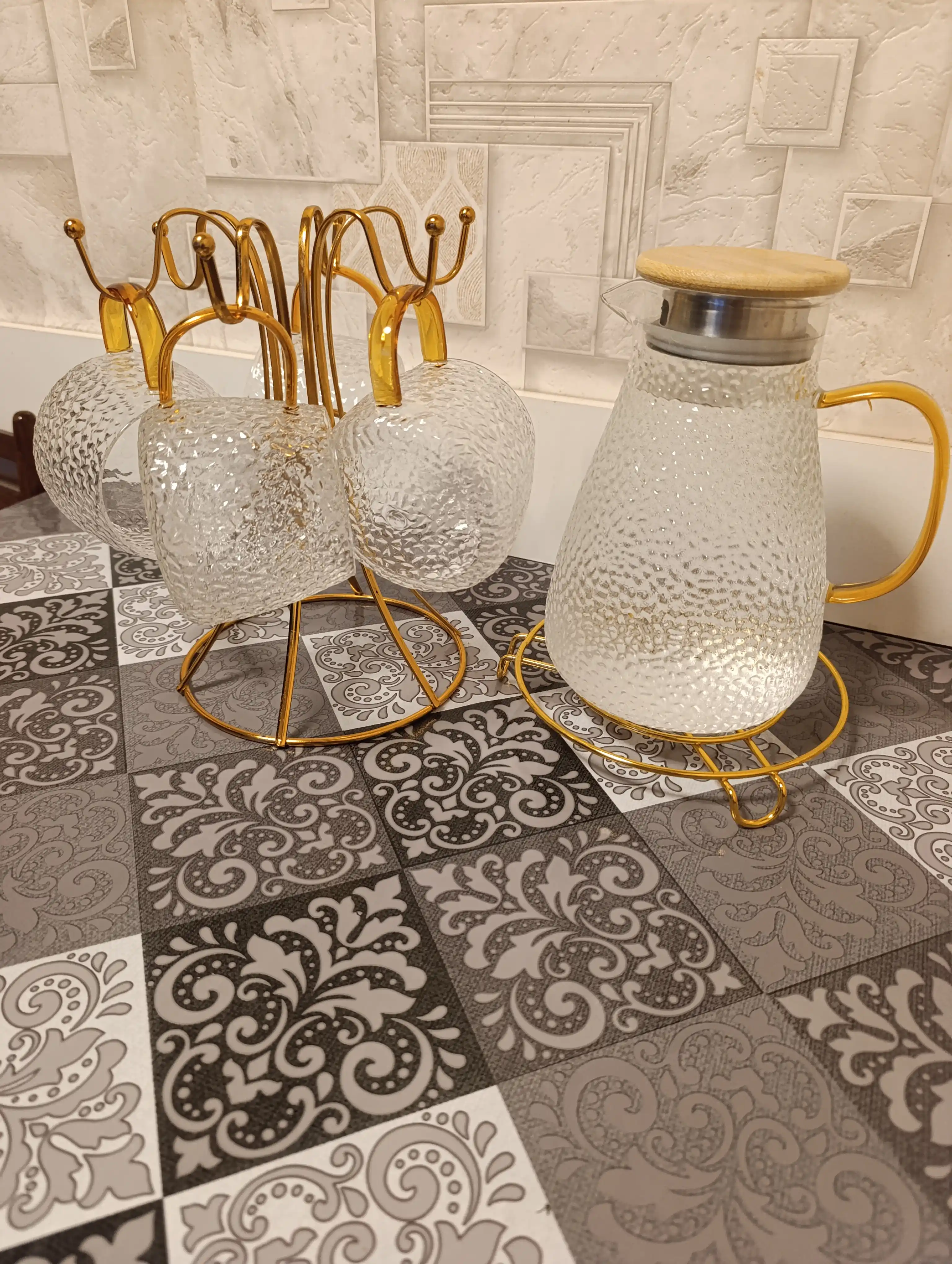 Qahva va choy uchun shisha krujkalar to‘plami, 2 dona