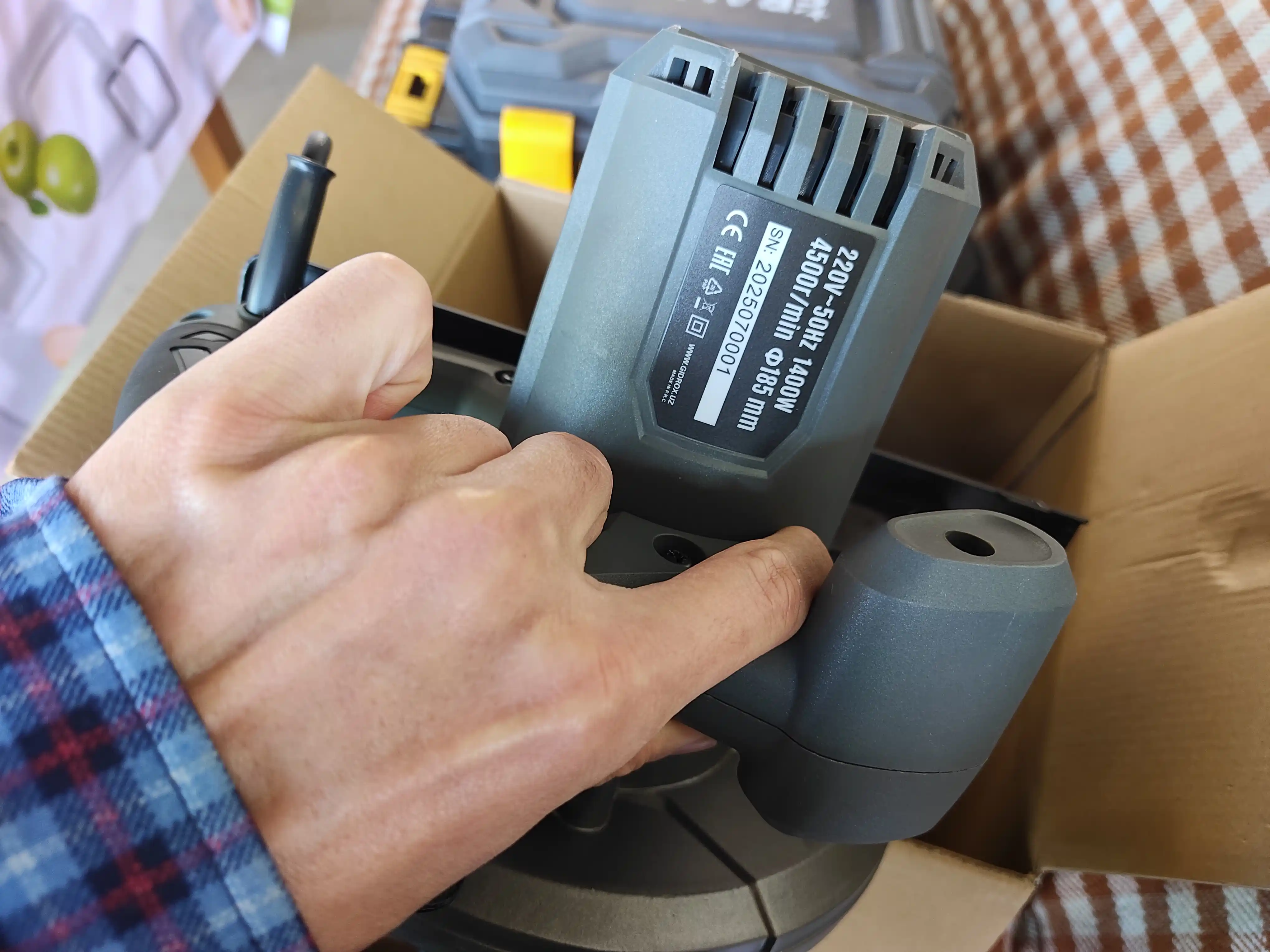 Elektr professional universal dumaloq arra, elektr arra Gidrox GSP-185