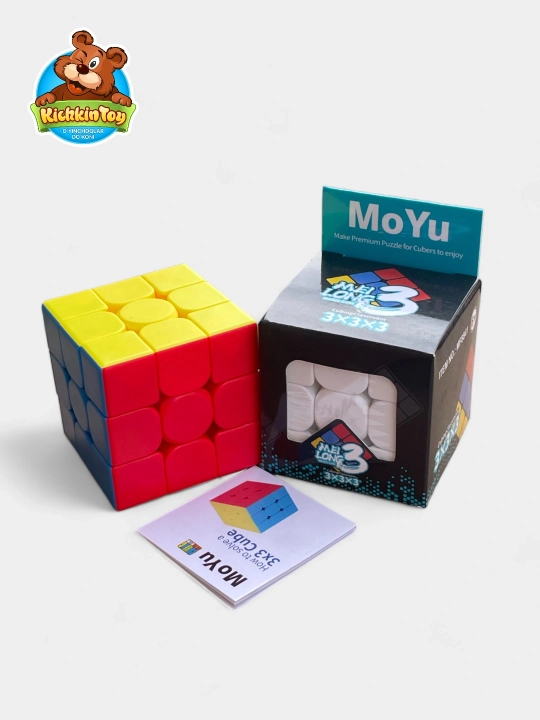 Boshqotirma rubik kubigi 3x3 MoYu, rivojlantiruvchi o'yinchoq, antistress o'yinchoq
