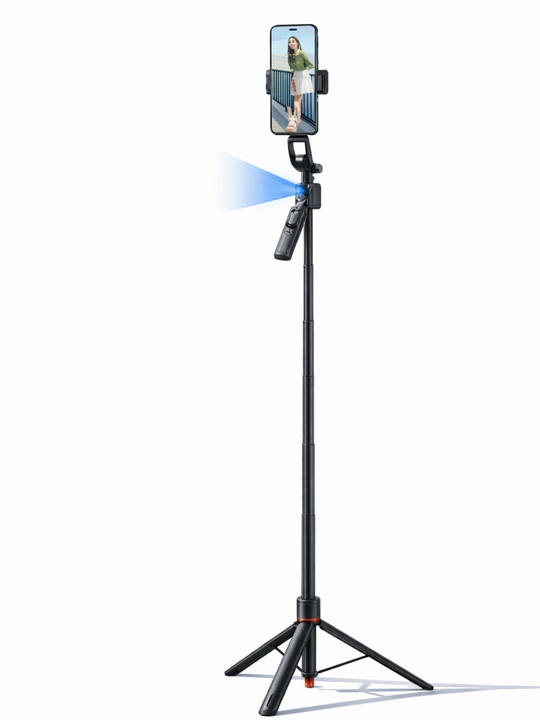 TT07 AI tracking selfie stick tripod, Bluetooth pultli telefon shtativi 360°