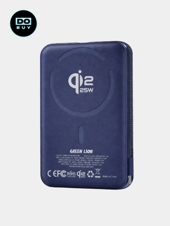 Внешний аккумулятор 35W быстрая зарядка type-c. Green Lion Wellington 10000mAh Power Bank - 