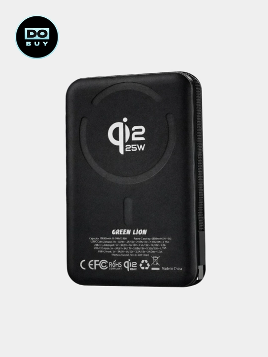 Внешний аккумулятор 35W быстрая зарядка type-c. Green Lion Wellington 10000mAh Power Bank - 