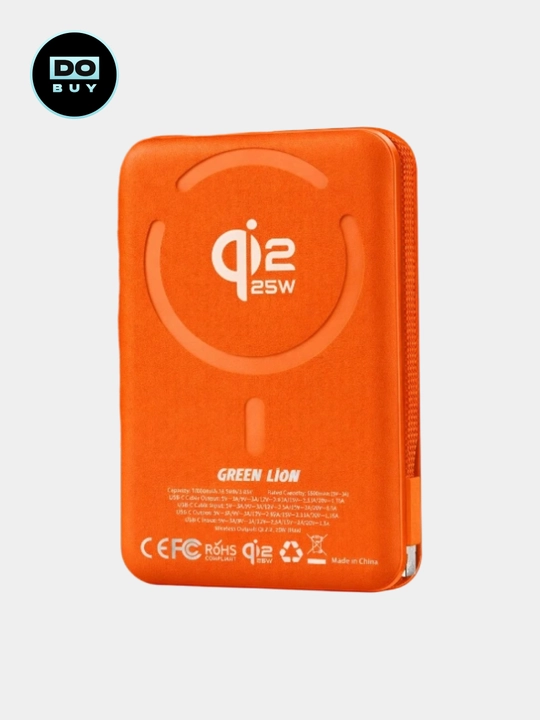 Внешний аккумулятор 35W быстрая зарядка type-c. Green Lion Wellington 10000mAh Power Bank - 