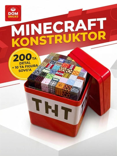 Магнитный конструктор DOM BRICKS, 25-200 деталей — LEGOBOX-МАГЛЕГО-КРАСН