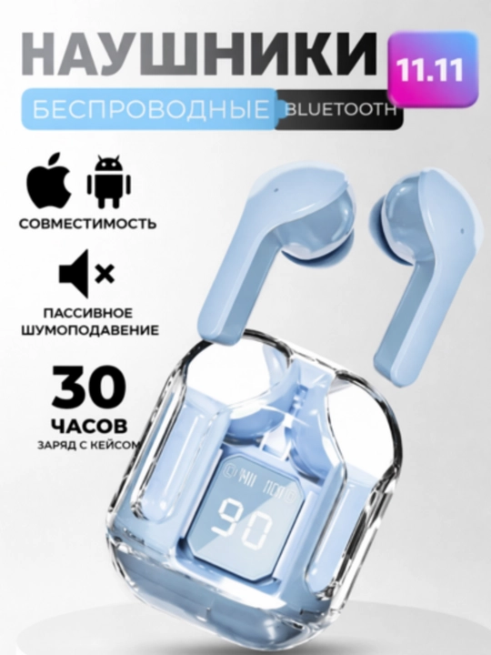 Simsiz quloqchin TWS Bluetooth 5.3 sensorli boshqaruv, kuchli ovoz - 