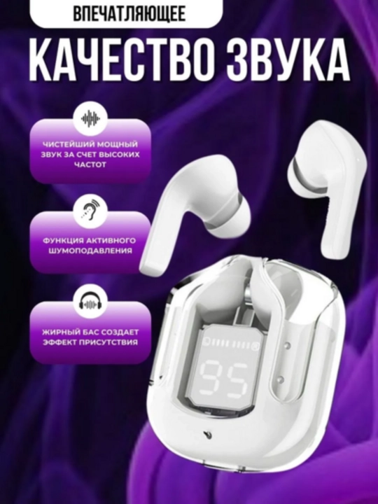 Simsiz quloqchin TWS Bluetooth 5.3 sensorli boshqaruv, kuchli ovoz