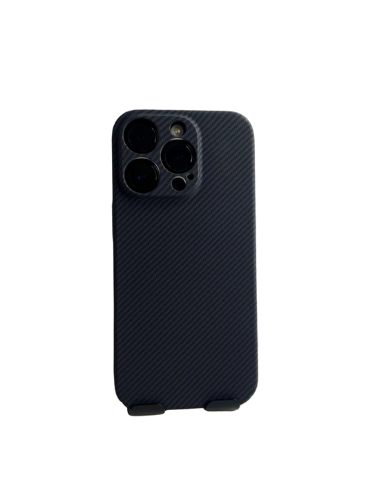 Karbon dizaynli iPhone g‘ilof – zarbaga chidamli va himoyali Case, 12-17 Pro, Pro Max - 