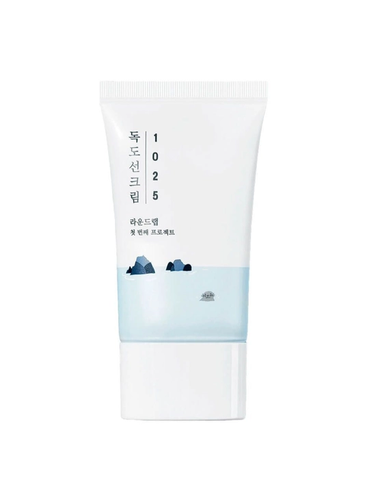 Лёгкий солнцезащитный крем Round Lab 1025 Dokdo Sunscreen SPF50+ PA++++ - 