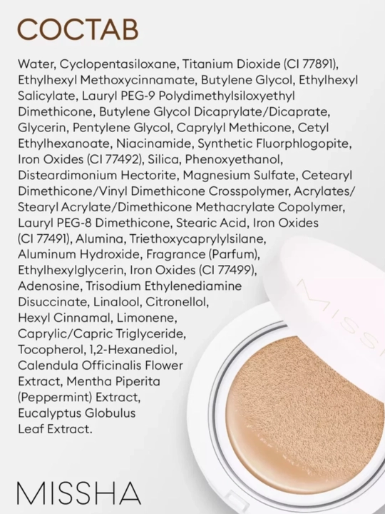 Tonal kushon SPF 50+ Magic Cushion, Missha