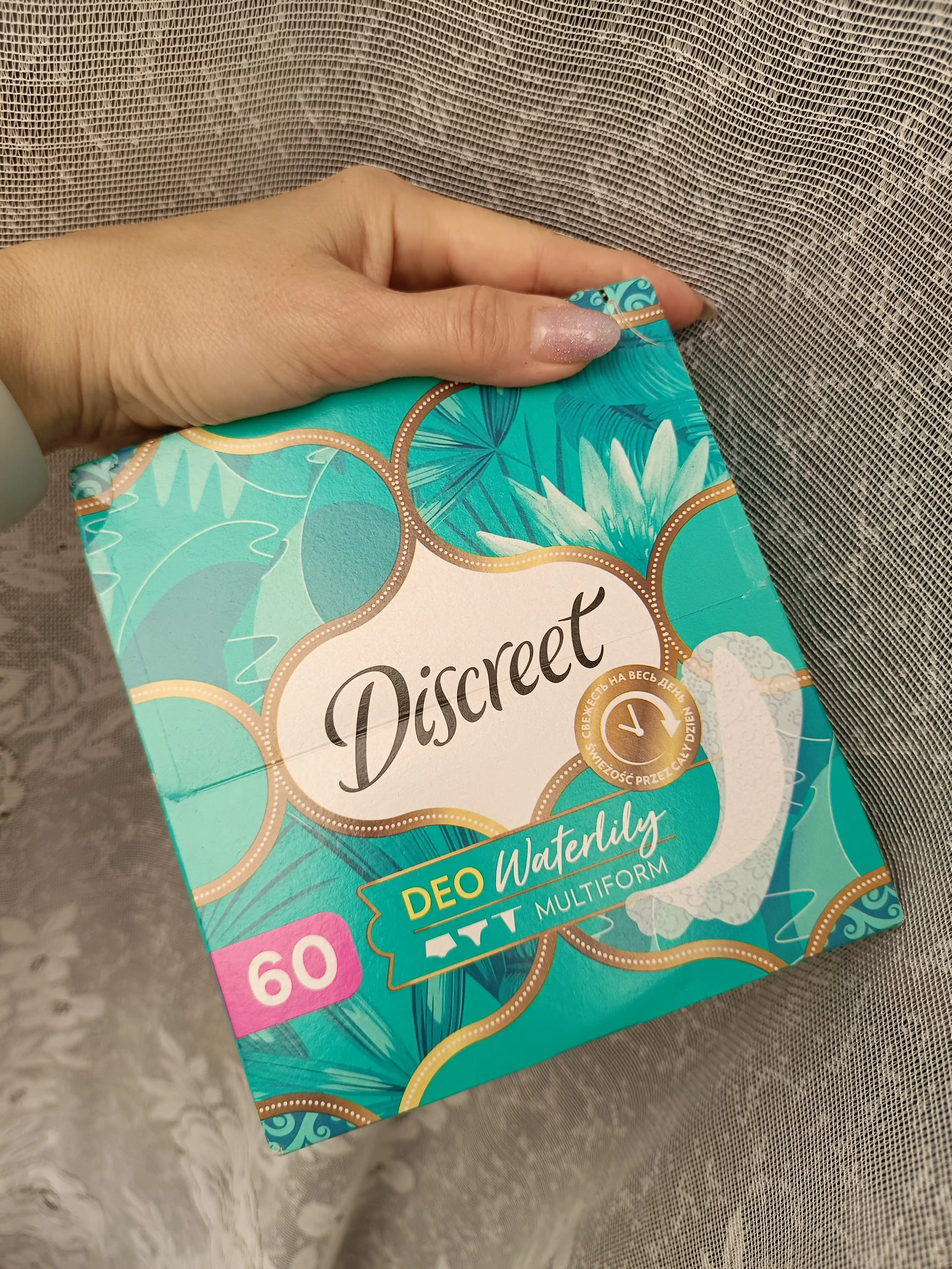DISCREET Deo Kundalik prokladkalar Waterlily 60 dona