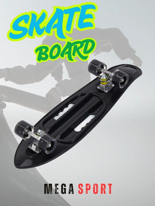 Skateboard penni bord, LED g‘ildirakli, rangli dizayn