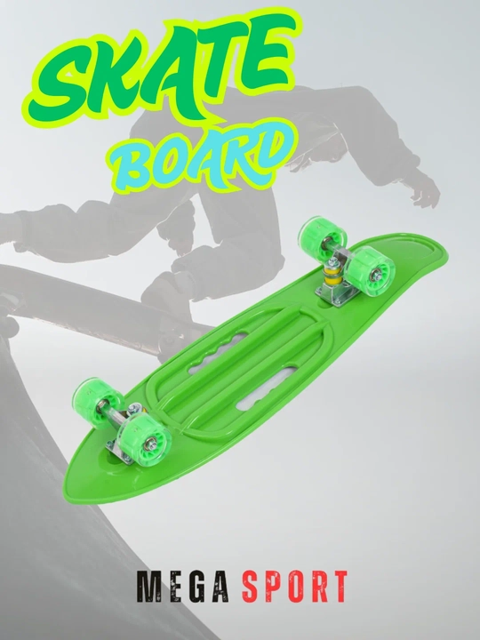 Skateboard penni bord, LED g‘ildirakli, rangli dizayn