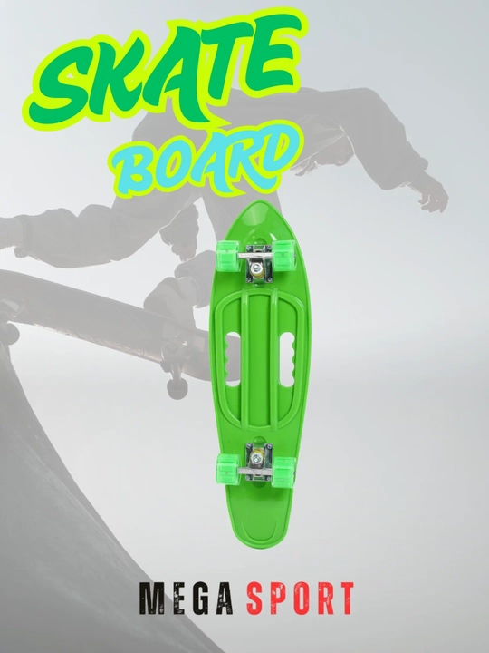 Skateboard penni bord, LED g‘ildirakli, rangli dizayn