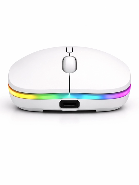 W10 RGB simsiz sichqoncha, Bluetooth/2.4G, qayta zaryadlanuvchi, LED