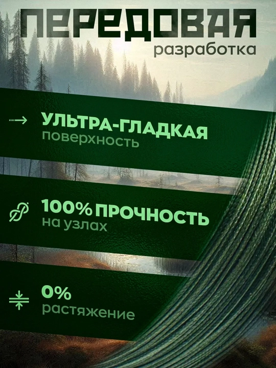 Плетеный шнур для рыбалки