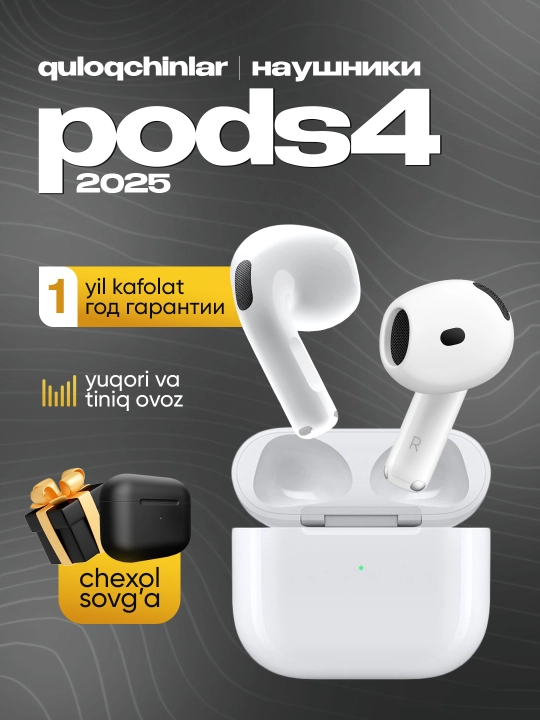 Simsiz quloqchinlar Pods 4 ANC DUBAI, iPhone va Android uchun - 