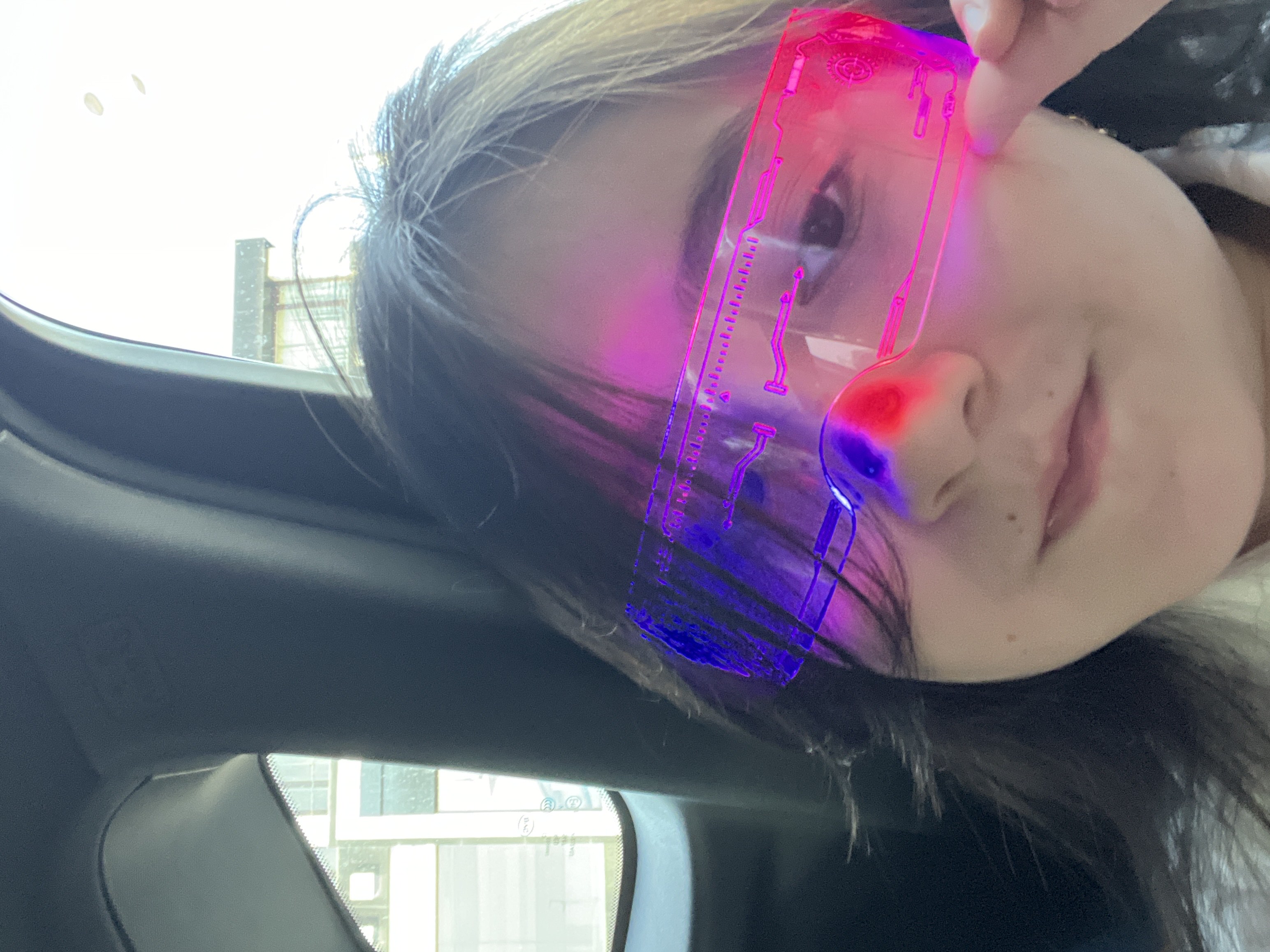 Yorqin LED ko'zoynaklar, ziyofat uchun, neon, svetodiod, uniseks, shaffof