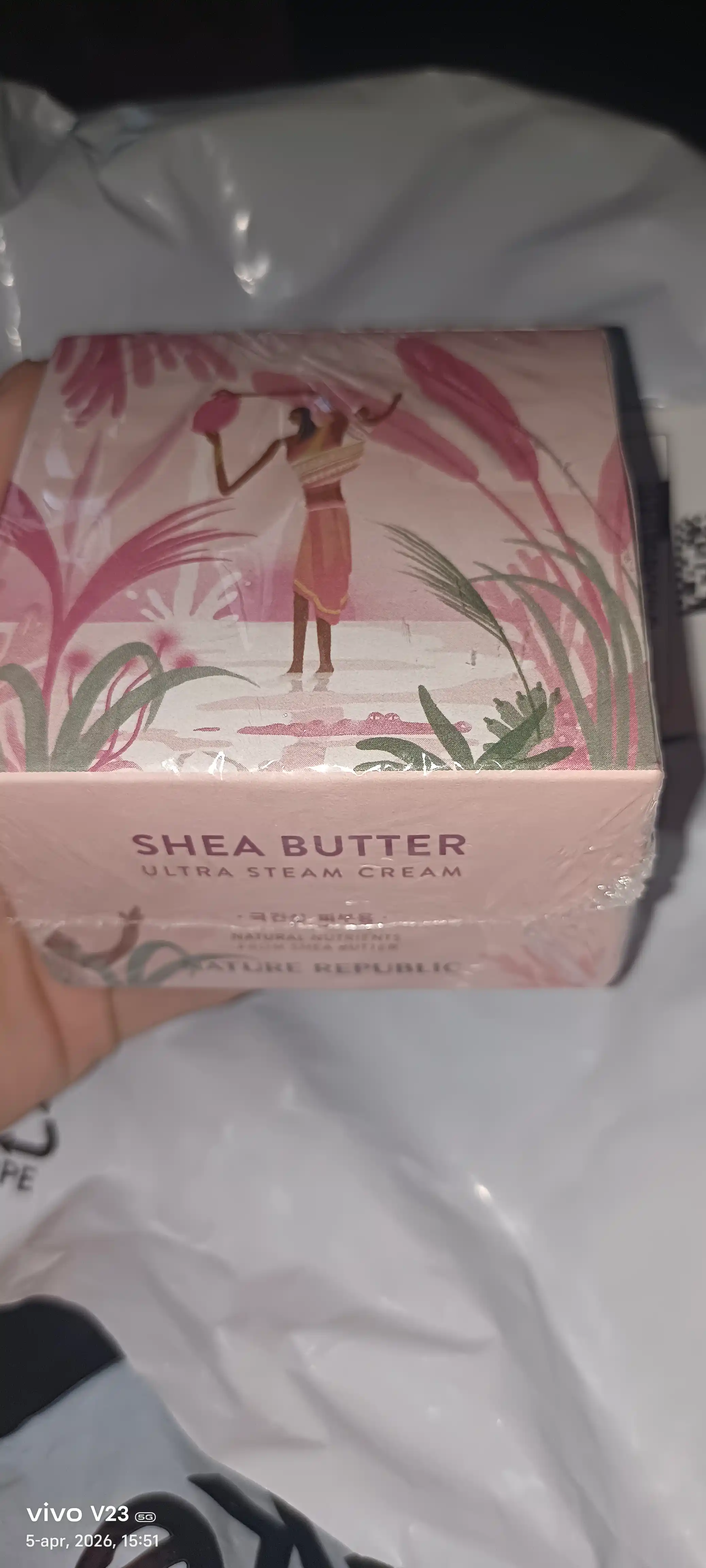 Shea Butter Nature Republic, Увлажняющий и освежающий крем для лица, 100 мл