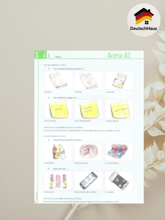 Arena A1 Goethe-Zertifikat A1 imtihoniga tayyorlov kitobi, Fit in Deutsch 1, CD yo‘q