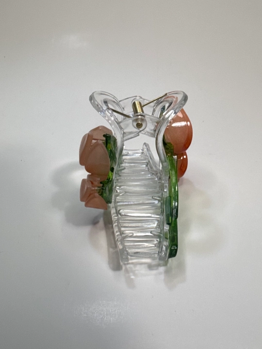 Ayollar uchun soch qisqich, zakolka (shaffof, dekor bilan), 11, 5х6, 5sm