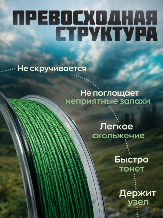 Плетеный шнур для рыбалки