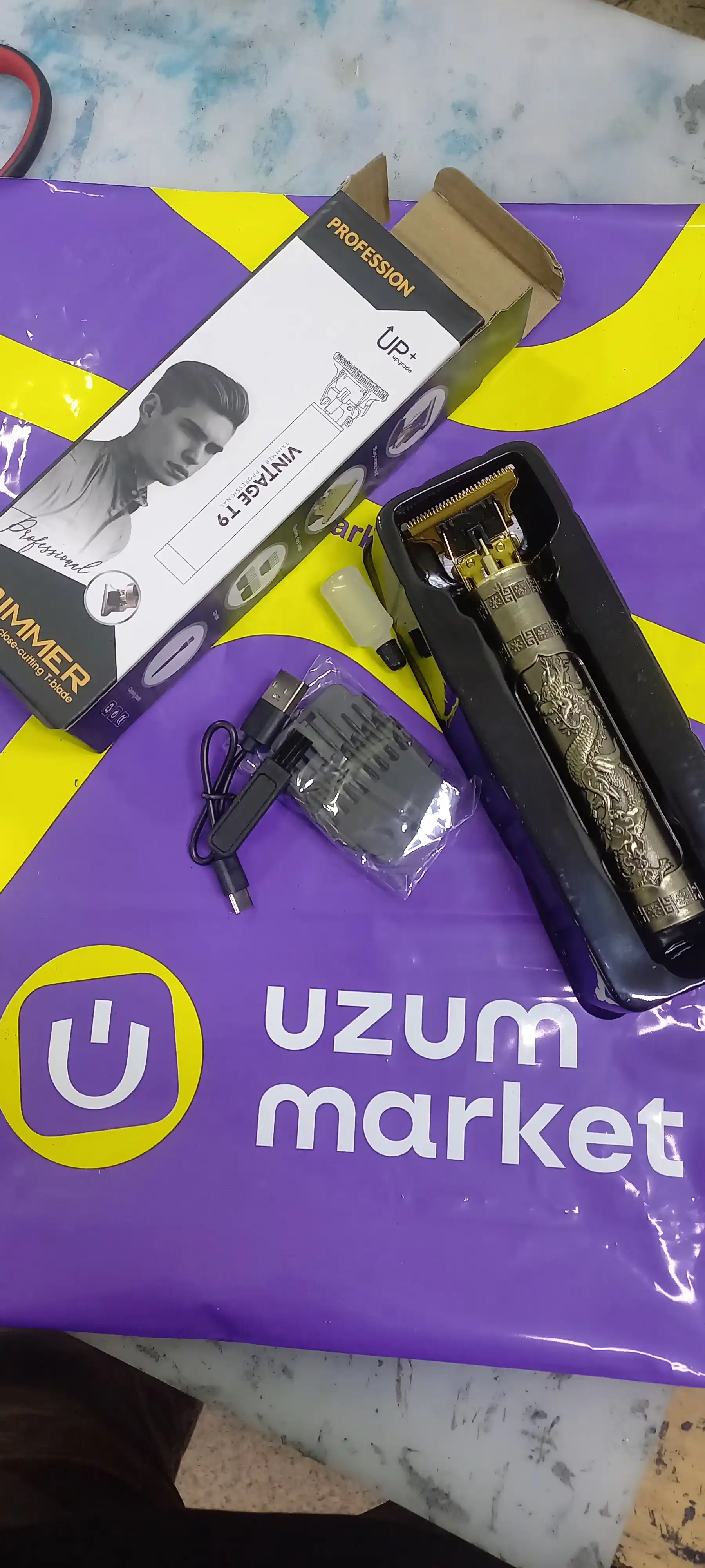 Trimmer, soch va soqol oladigan mashinka, Vintage T9