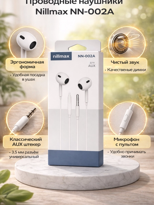 Проводные наушники Nilmax NN002-T Type-C с микрофоном - 