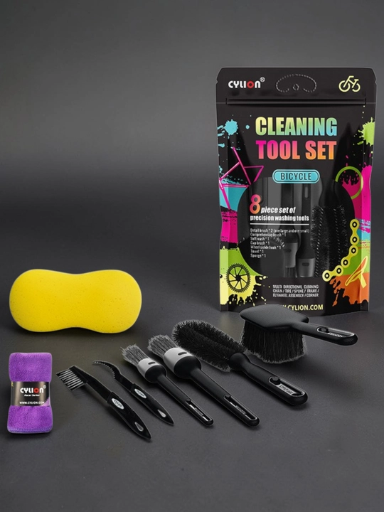 Набор для чистки велосипеда 8 предметов CYLION Cleaning Tool Set универсальный - 