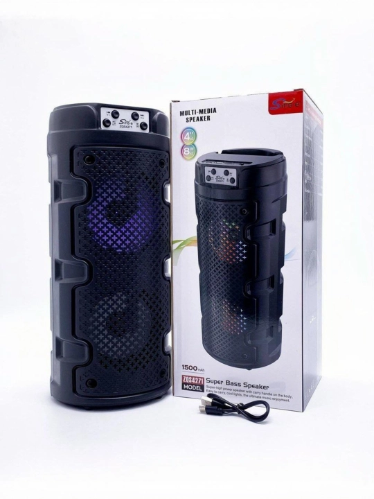 Беспроводная колонка ZQS4271 – LED-подсветка, Bluetooth 5.2, TWS, USB/AUX - 