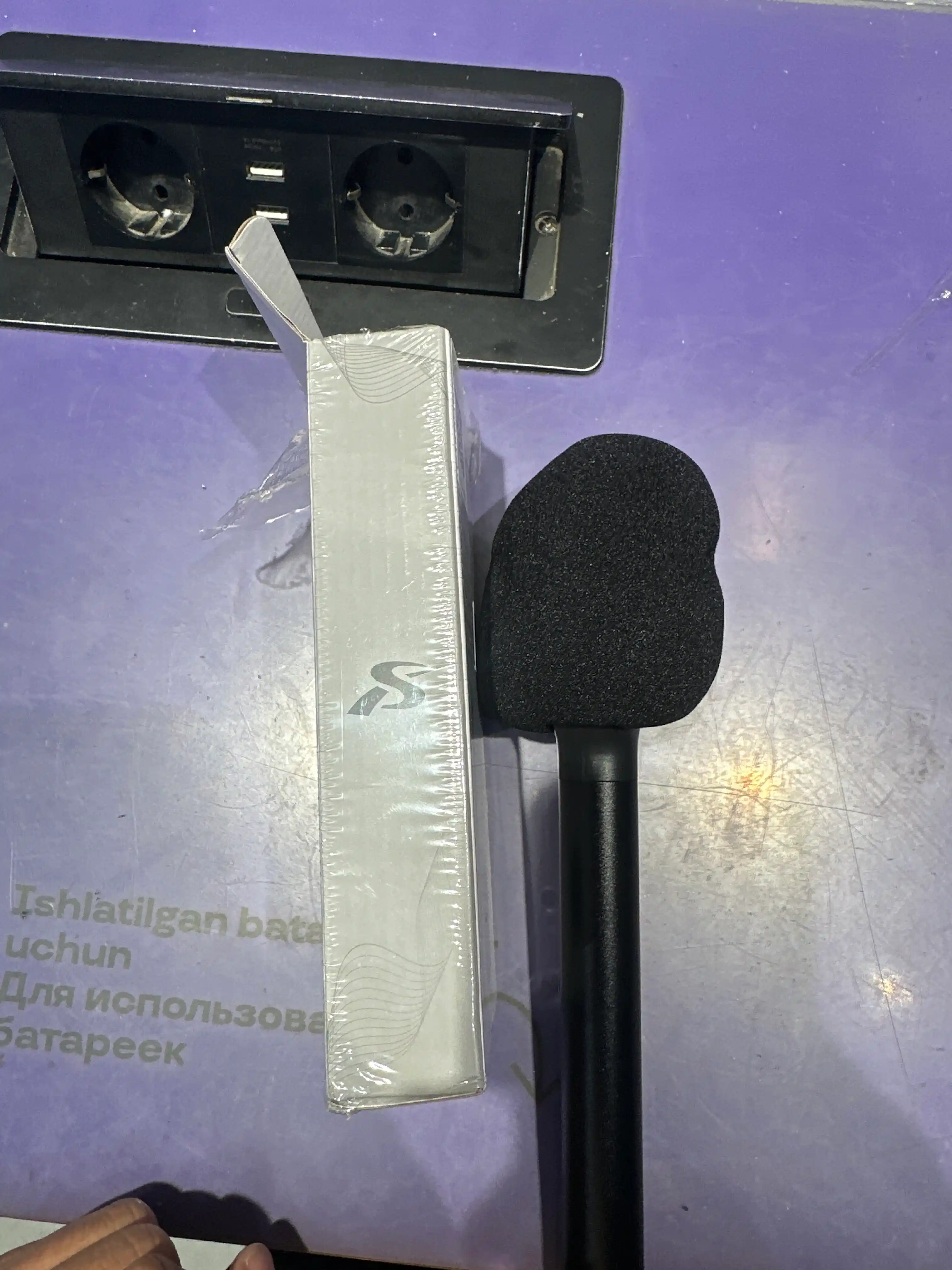 Simsiz mikrofon o'rnatish adapteri, shovqinni kamaytirish bilan