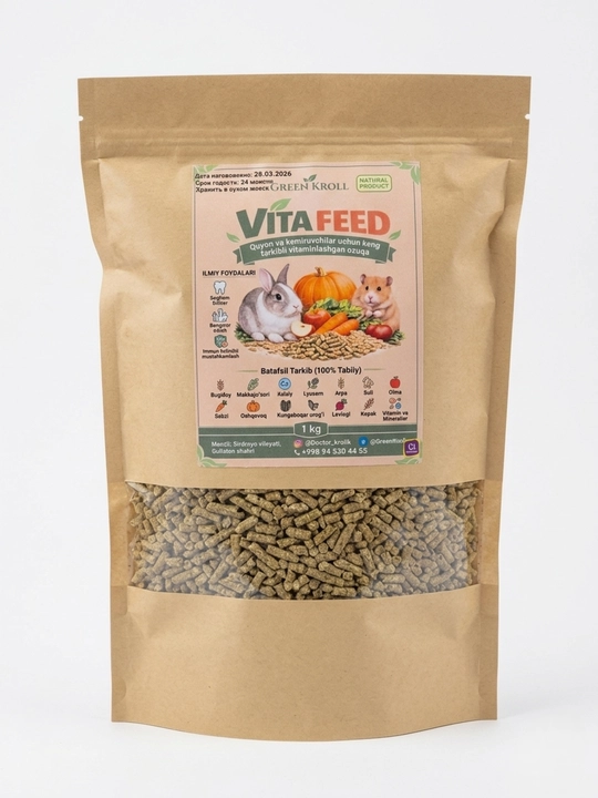 Grem Kroll VITA FEED kemiruvchilar uchun vitaminli qo'shimcha, 1 kg