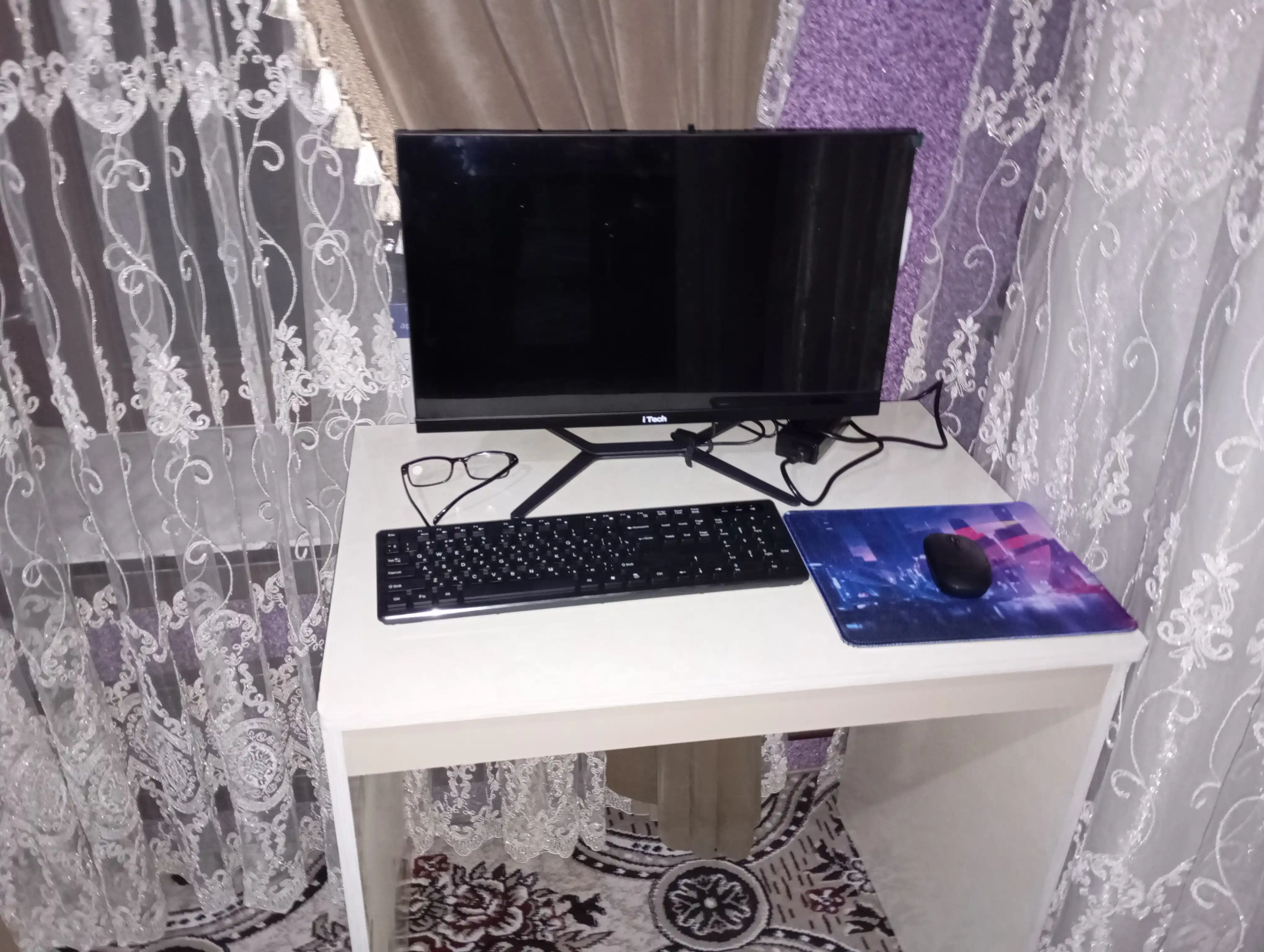 Моноблок 24 дюйма, i5 2500, DDR3 8 ГБ, SSD 256, дополнительные клавиатура и мышь