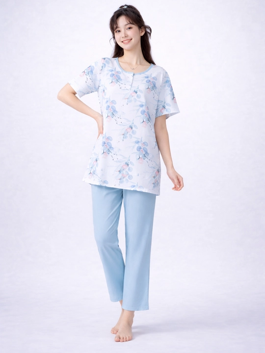 Ayollar pijamasi, uy kiyimi, ayollar yozgi pijamasi, qulay pijama