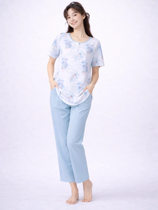 Ayollar pijamasi, uy kiyimi, ayollar yozgi pijamasi, qulay pijama
