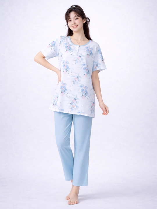 Ayollar pijamasi, uy kiyimi, ayollar yozgi pijamasi, qulay pijama