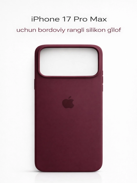 IPhone 17 / 16 / 15 / 14 / 13 / 12 Pro Maxlar uchun silikon g‘iloflar - 