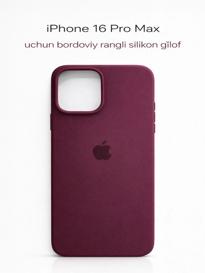 IPhone 17 / 16 / 15 / 14 / 13 / 12 Pro Maxlar uchun silikon g‘iloflar