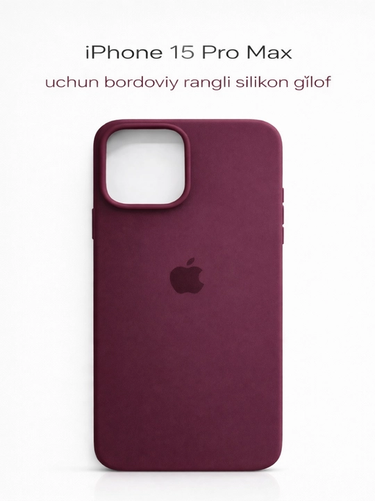 IPhone 17 / 16 / 15 / 14 / 13 / 12 Pro Maxlar uchun silikon g‘iloflar