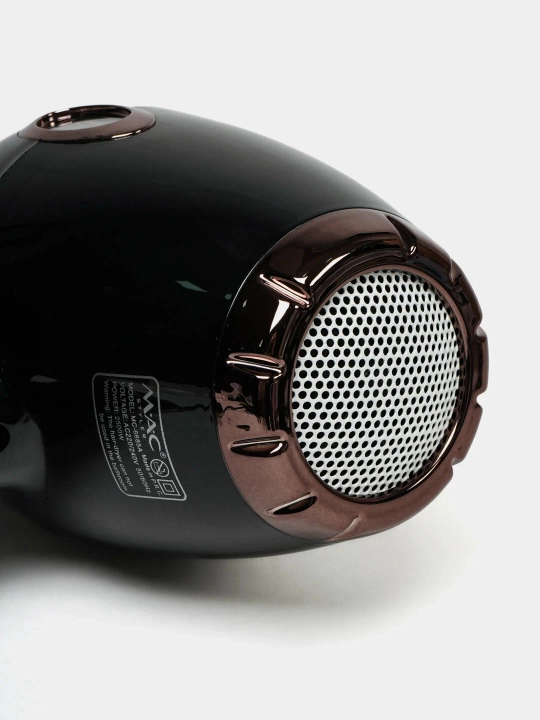 MAC styler MC-6682 professional soch quritgichi, ionizatsiya bilan quritish va pardozlash uchun mo‘ljallangan, 2200W