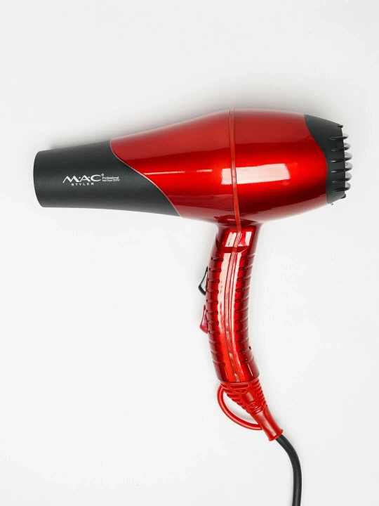MAC styler MC-6682 professional soch quritgichi, ionizatsiya bilan quritish va pardozlash uchun mo‘ljallangan, 2200W