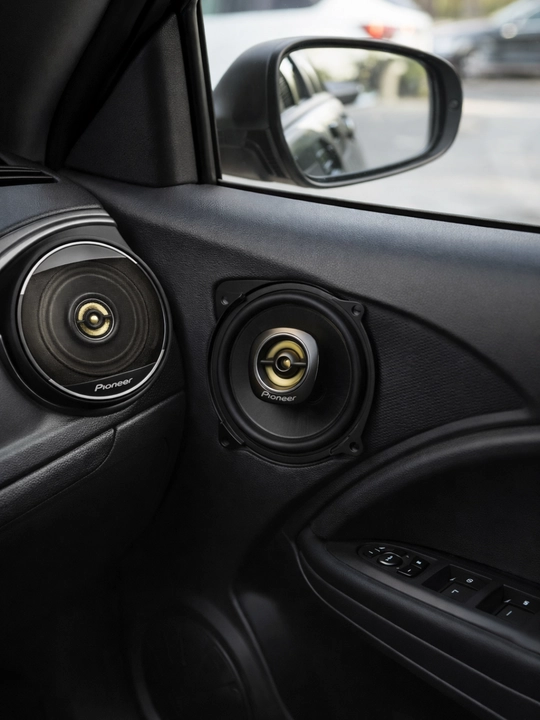 Авто колонка PIONEER TS-A1081F, 10 см, черная, 230W, 2-полосная акустика