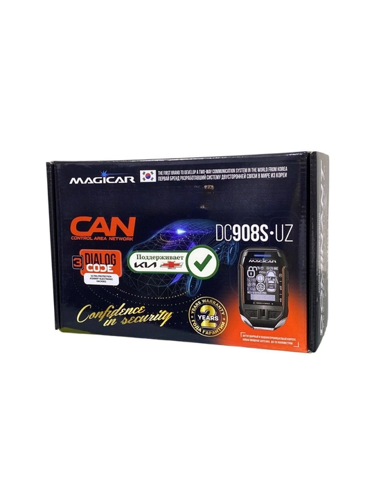 Автосигнализация, DC908S•UZ (CANLI) Magicar, GPS JPS, 12V