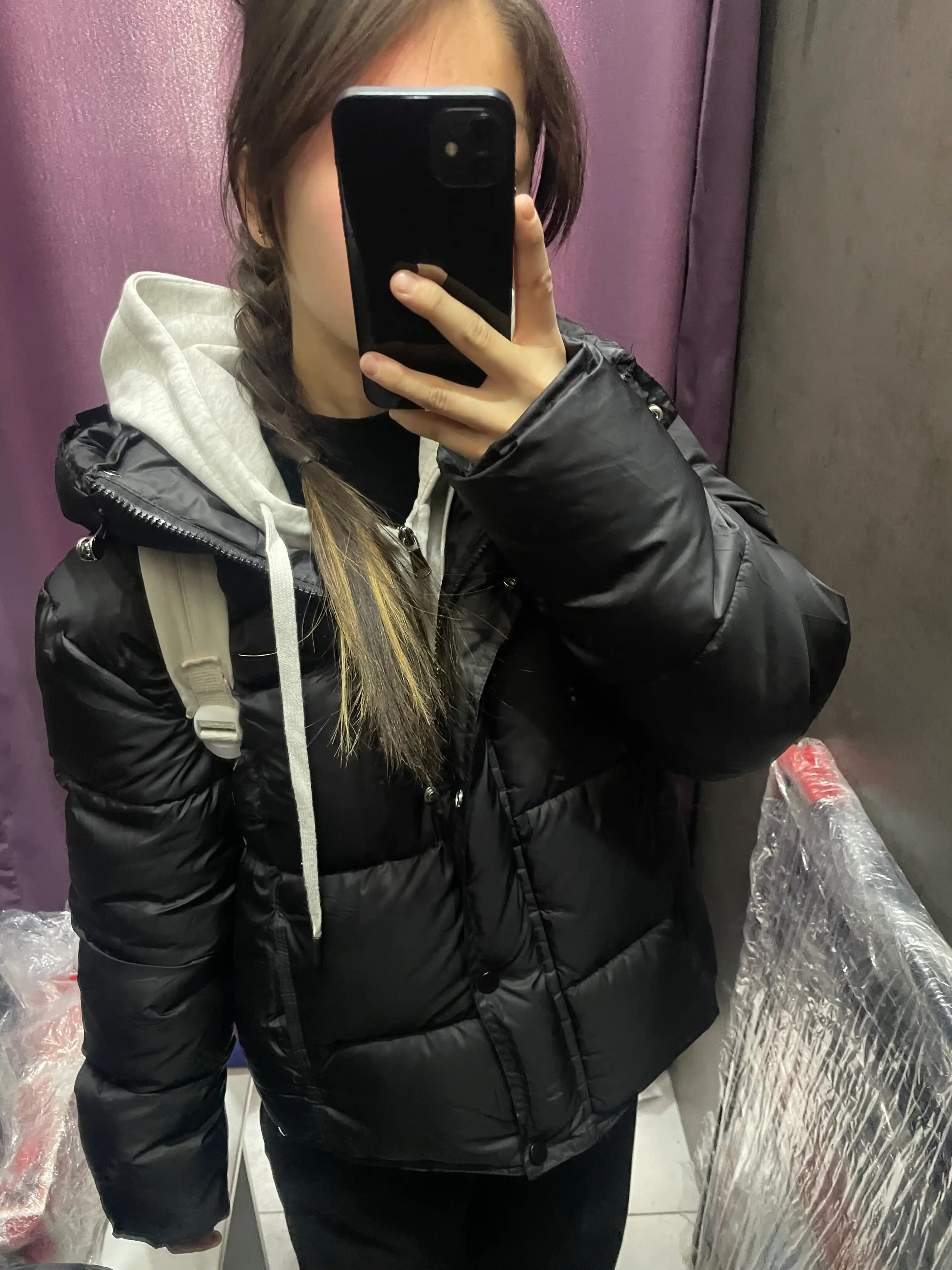 Kurtkalar ayollar uchun, oversize, qalin kapishoni bilan still koreyskiy kuz va qish uchun