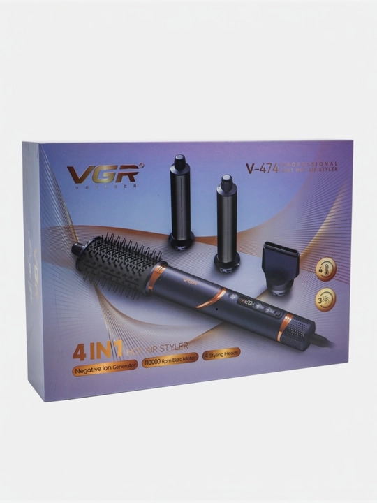 VGR-474, kuchli professional sochlarini fen mashinasi