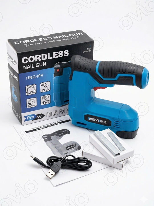 Akkumulyatorli stepler, mebel uchun, qurilish uchun 2 in 1 MOYI HNG40V Pro