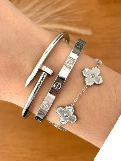 Женский набор браслетов в стиле Cartier из нержавеющей стали — MZNJWL-BLAGUZUK-ПРОЗР-19