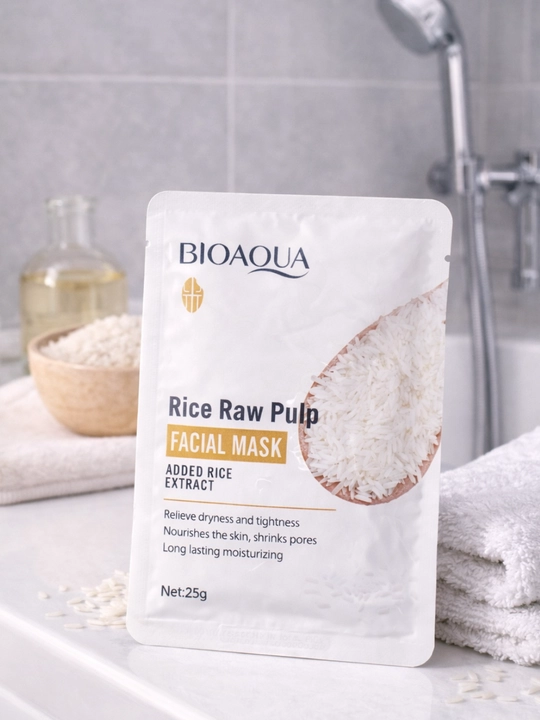 Маска Bioaqua Rice Raw Pulp, с экстрактом риса - 