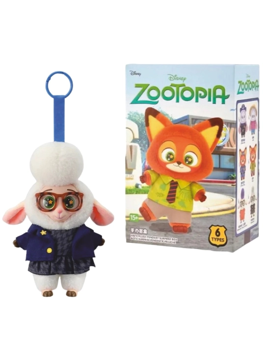 Мягкая игрушка брелок Labubu Wakuku Zootopia blind box сюрприз 15–17 см