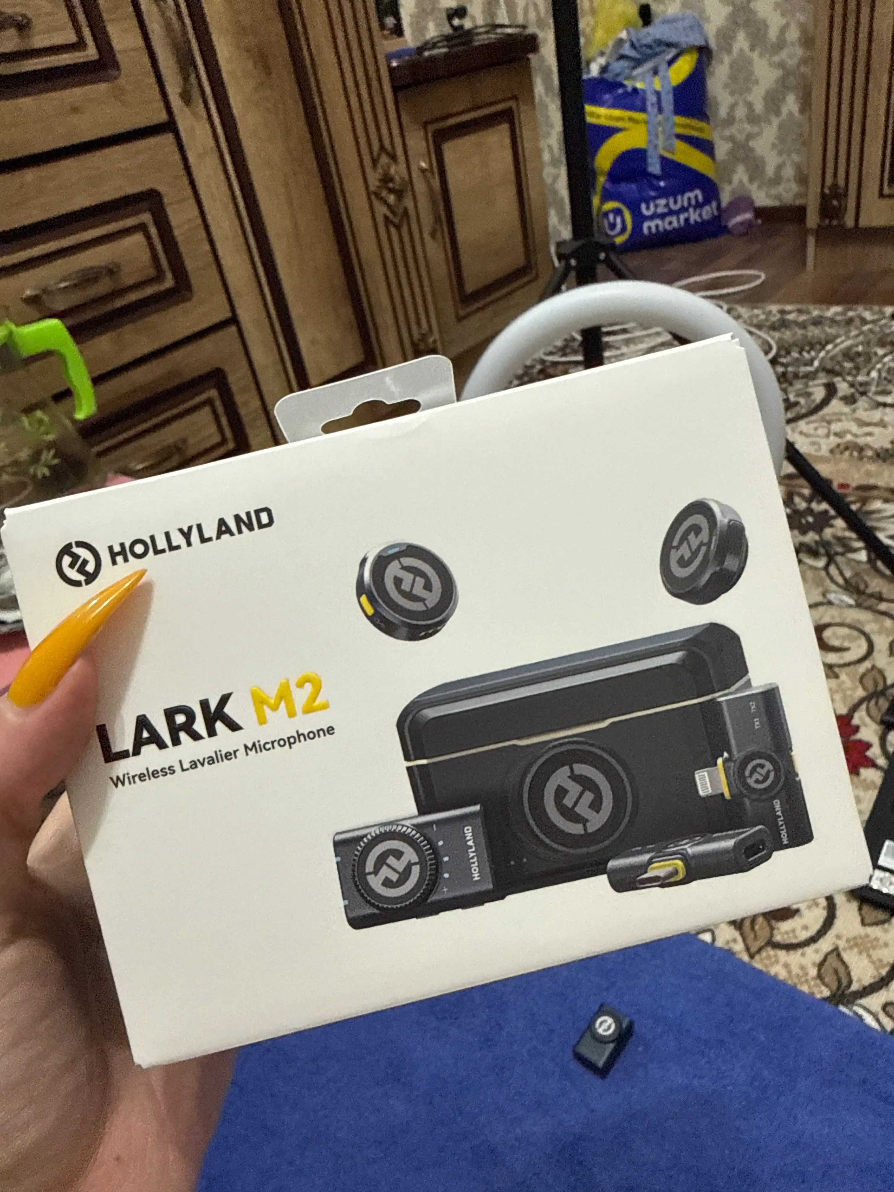 Simsiz mikrofon Hollyland Lark M2 Mini Combo TYPE-C iPhone va Android uchun, 40 soat