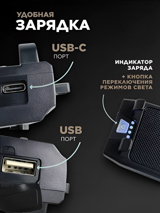 Yorqin LED chiroq + ultra baland ovozli velosiped signali, zaryadlovchi bilan